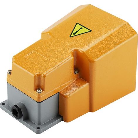 Fußschalter aus Aluminiumlegierung, 250 V, 10 A, öl- und korrosionsbeständig, mit Schutzkappe (1/5)
