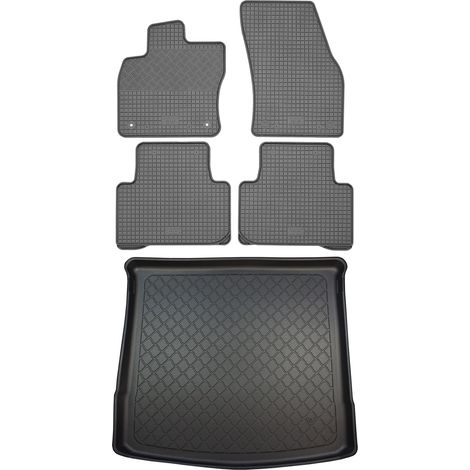 Volkswagen Touran II 5T VAN (5 portes) à partir de 09.2015 SET - tapis de voiture en caoutchouc + tapis de coffre
