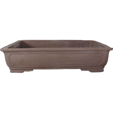 Vaso per bonsai rettangolare in gres 87x51x17,5 cm - GL85