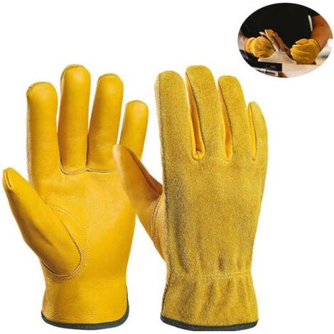 Robuste Lederarbeitshandschuhe (XL) mit Dornenschutz für Gartenarbeit, Gartenbau und schwere Arbeiten für Damen und Herren atmungsaktiv und flexibel (1/4)