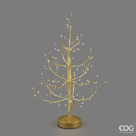 EDG Enzo De Gasperi Albero di Natale Faggio 90 MiniLED H45 cm Oro – Albero Natalizio Luminoso (1/3)