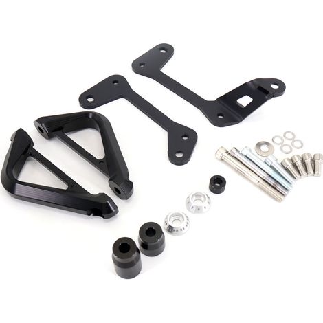 Modification parts for Yamaha MT09 motorcycles: engine protection bars and frame protection blocks (1/4)