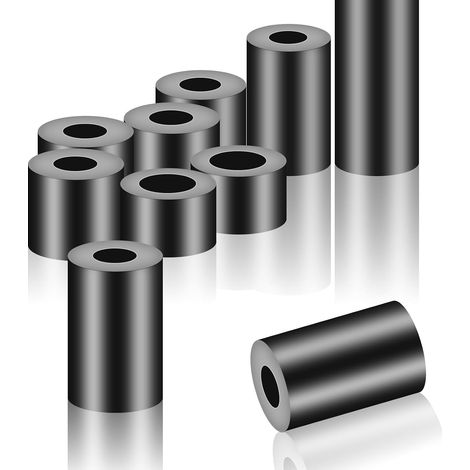 50 Pièces Rondelles Entretoises Rondes M8, Plastique ABS 14x20 mm, Rondelles en Nylon Caoutchouc, Manchons de Distance Isolants pour Vis M8 (1/5)