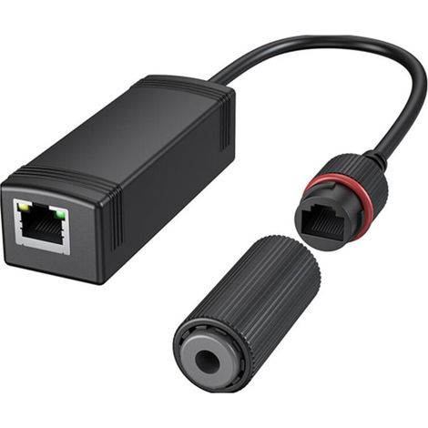 Convertidor PoE Gigabit impermeable de 48 V a 24 V IEEE 802.3 Af/At 100/1000 Mbps Adaptador PoE para tarjeta de fuente de alimentación pasiva de 24 V (1/2)