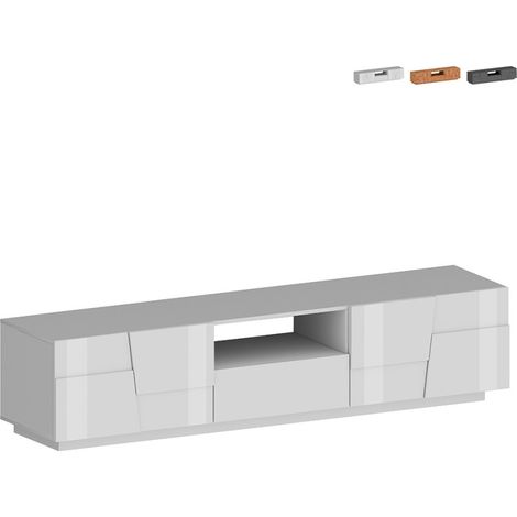Meuble TV - Blanc 220x44x46h cm (1/5)