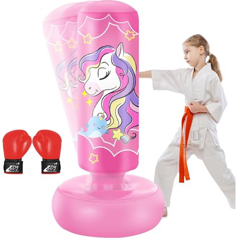 168cm Sac de Frappe Gonflable pour Enfants avec Gants de Boxe (1/5)
