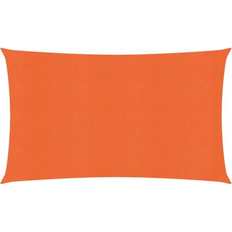 Voile d'ombrage 160 g/m² orange 2,5 x 5 m PEHD