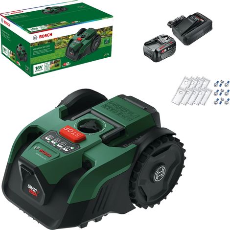 Bosch VISIMOW18V-200 Akku-Mähroboter Kit - bis 200m² Akku-Mähroboter inkl. 1x Akku und Ladegerät