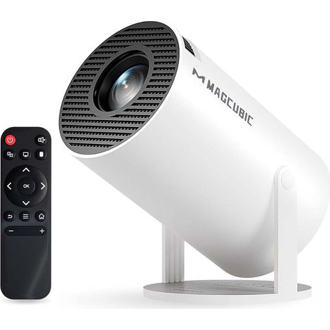 Filiyano-[RM]2026 HY300 Pro Smart Android 14 HD Projector with Applications, WiFi and Bluetooth white white (1/5)