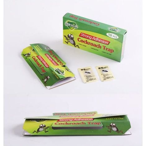 10 Stück Kakerlakenfalle Leistungsstarkes Anti-Kakerlaken-Produkt Professionelle klebrige Kakerlakenfalle Anti-Kakerlakenfalle. (1/5)