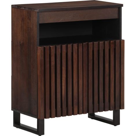 Sideboard Braun 60x34x75 cm Massivholz Mango vidaXL