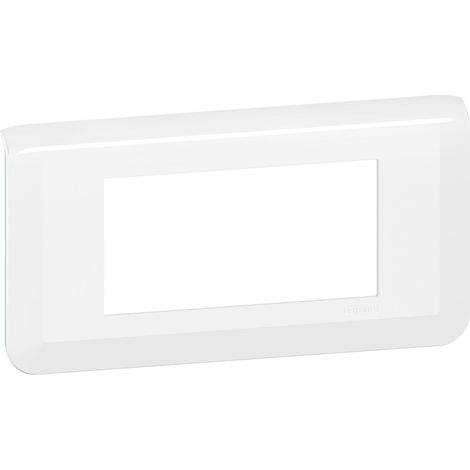 LEGRAND 277814L Plaque mosaïque 4 modules horizontaux, blanc