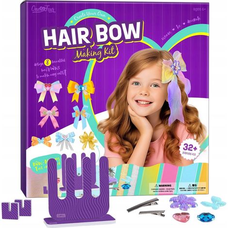 DIY-Set mit Haarschleifen für Mädchen, 8-teilig, kreativ (1/3)