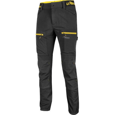 Pantaloni da Lavoro UPower Horizon Nero-Giallo XL