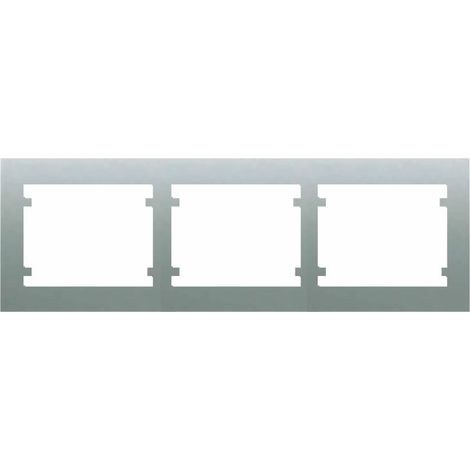 3-Element-Horizontalrahmen ALUMINIUM MERCURIO BJC IRIS 18003-MA