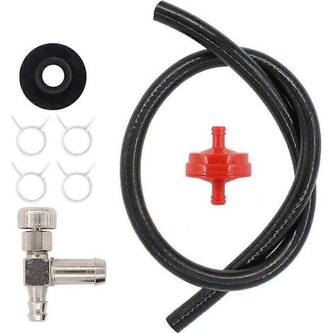 Tuyau de carburant de réservoir 33/64", filtre, vanne d'arrêt de gaz, passe-câble pour générateur 3000, 5000 et 6250. Remplace MTD 735-0149. (1/2)