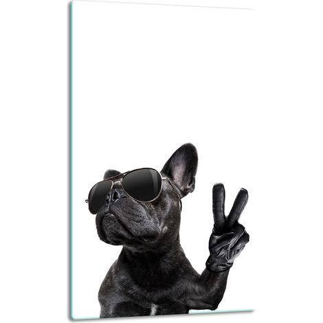 GLASPLATTE, TISCHPLATTE 30x52 HUND (1/5)