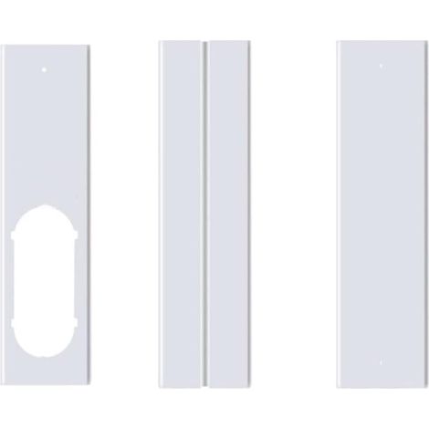 3pcs 1.1m Kit de Glissière de Fenêtre Réglable Plaque Climatiseur Pare-Vent pour Climatiseur Portable (1/2)