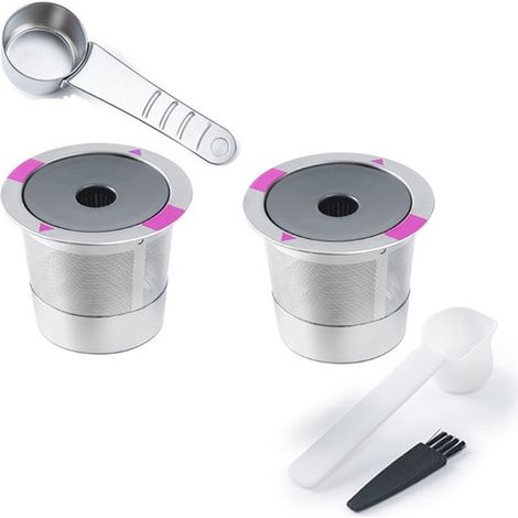 Capsules K-Cup réutilisables et dosettes de café pour filtres à recirculation Keurig, porte-filtres à capsules de café rechargeables, filtres à café à un trou (K-Cup). (1/5)