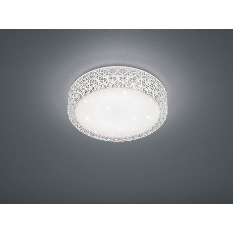 12 Watt LED Decken Lampe Kristall Wohnraum Sternen Effekt Leuchte Reality Leuchten R62421100 (1/4)