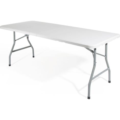 TAVOLO PIEGHEVOLE ''CATERING'' cm. 180x70x78 h col. Bianco (1/2)