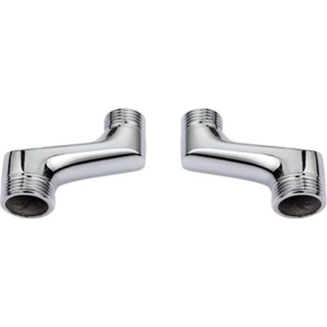 Raccord laiton excentré pour mitigeur bain douche – Filetage G1/2 à G3/4 – Bras pivotant réglable – Installation facile et stable (1/3)