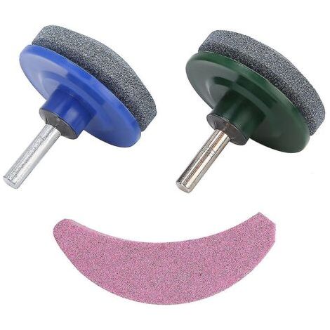 Set of 3 Universal Lawnmower Blade Sharpeners, Sharpening Stones, Garden Accessories