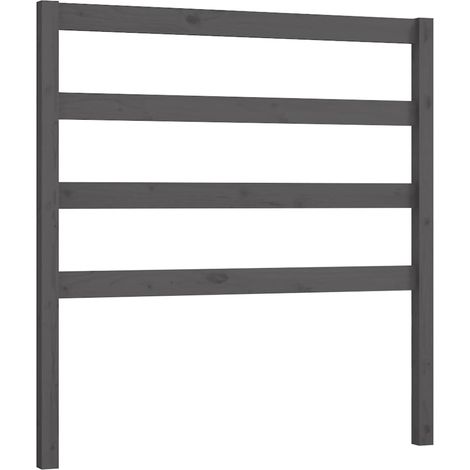 Maison Exclusive - Testiera per Letto Grigia 95x4x100 cm in Legno Massello di Pino