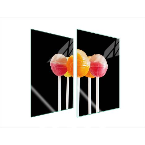 Assiette de protection en verre POUR la cuisine 2x35x52 sucettes (1/5)
