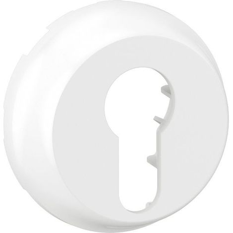 enjoliveur - pour interrupteur à clé - 2 positions - blanc - legrand céliane cb0071 (1/2)