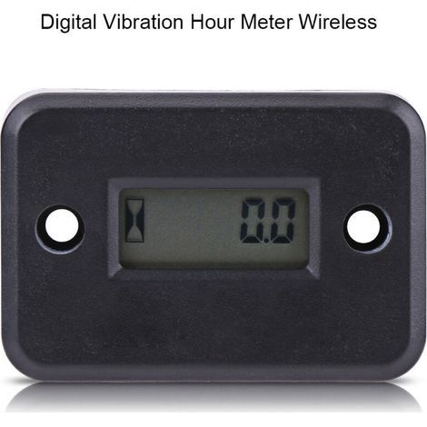 Jauge de compteur horaire de vibration numérique sans fil pour machine vibrante moto ATV bateau marin (1/5)