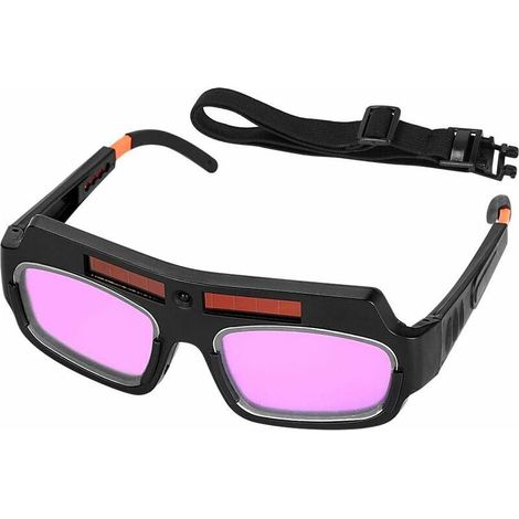 DEESSE SHOP - Lunettes de soudage à assombrissement automatique Lunettes de soudeur à énergie solaire avec ficelle réglable, casque de lunettes de soudeur anti-buée et anti-éblouissement (1/5)