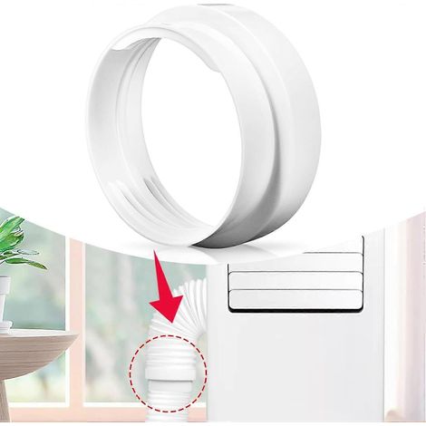 Rallonge de tuyau de climatisation universelle de 13 cm, adaptateur d'évacuation pour climatiseur portable (B) (1/5)