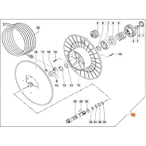 ORIGINAL SCHLAUCHAUFROLLER EMAK CH70020255