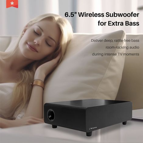 Bar de son 5.1 sans fil Milan – Système home cinéma compact, son surround WISA faible latence, idéal petits salons et studios, noir. (1/5)