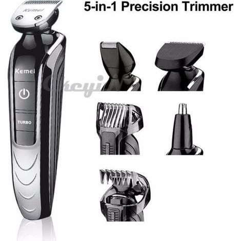 5 en 1 cheveux électriques étanches Clipper Kemei professionnel cheveux rasoir tondeuse barbe pour outil de coupe familiale imperméa (1/4)