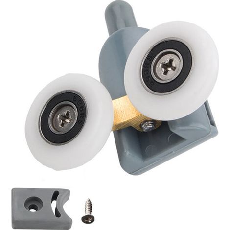 Duschkabinenrollen, Laufrollen - 25 mm graue Bodenrolle