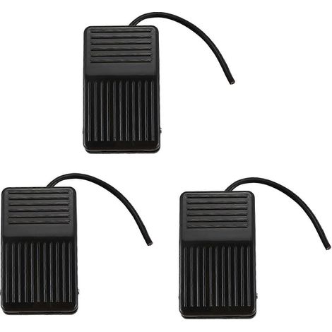 Interrupteur à pédale électrique momentané SPDT 3 x 250 V 10 A en plastique antidérapant (1/5)