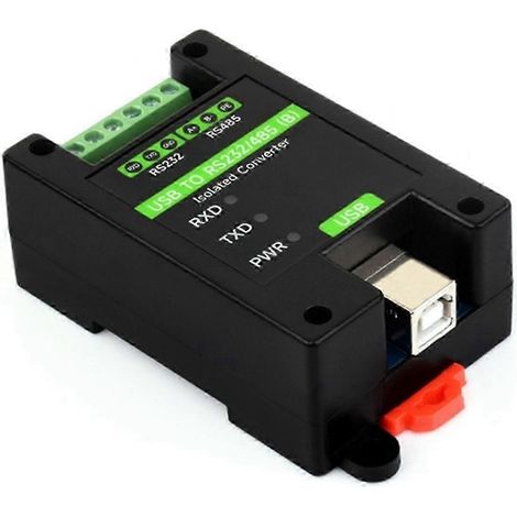 Convertisseur industriel isolé USB vers RS232/485 FT232RNL sur rail avec protections multiples (1/5)