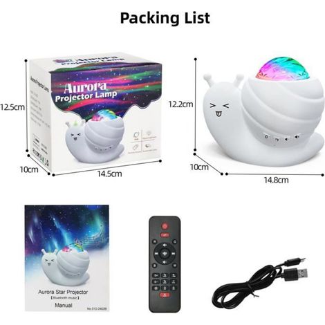 Projecteur Galaxie - Veilleuse LED Avec Bluetooth Et Télécommande - Pour Chambre Enfants Adultes - 1 Pièce (1/5)