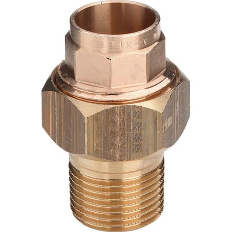 Viega Racor de transición, d 18mm, R 1/2 bronce rojo, latón Modelo 94331G, 120146