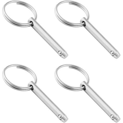 4 Pcs Goupilles Boule Libration Rapide, Acier Inoxydable 316 Goupilles Dgagement Rapide de Diamtre 6.3mm avec Extrmit Boule Ressort