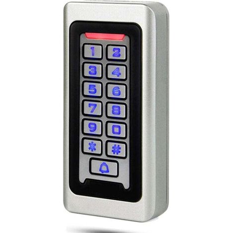 Digicode-Türcode-Tastatur IP68, Lefou wasserdichte Metall-Zugangskontrolle, PIN, RFID, 125 kHz, DC 12–24 V, Hintergrundbeleuchtung, Wigan 26, 2000 Benutzer, für Garage, Haus, Wohnung, Fabrik, Sicherhe