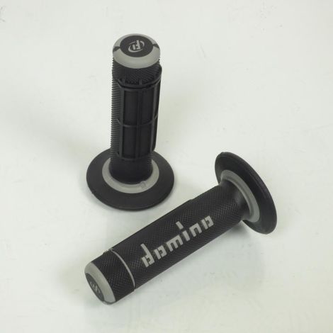 Poignée Domino A020 noir gris pour moto TT enduro cross 50 à (1/3)