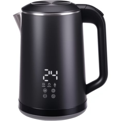 Bouilloire Électrique, 1,6 Litre, En Acier Inoxydable, Théière Avec Fonction De Maintien De La Température, Chauffage Rapide, Affichage À Écran Tactile (1/5)