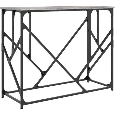 Table console，Table d'appoint，Bout de canapé，Meuble d'entrée sonoma gris 100x40x80 cm bois d'ingénierie