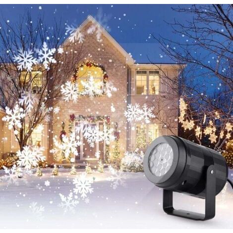 Pair Schneeflockenprojektor-Lichter, LED-Weihnachtsprojektorlampen für den Innenbereich mit dynamischem Schneefall für Weihnachtsdekoration, Partys, Halloween, Geburtstage, Feiertage, Silvester, Hochz