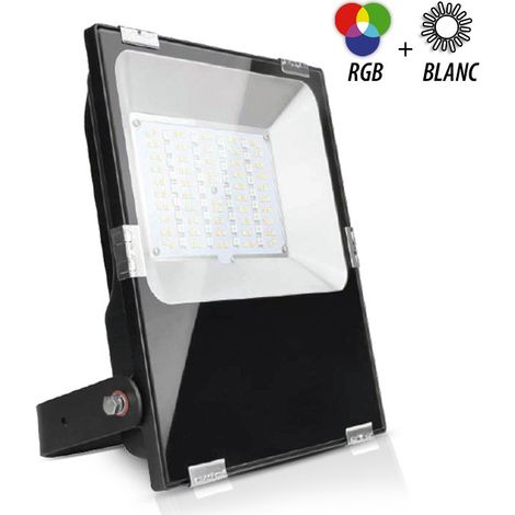 Projecteur Extérieur LED Noir 230V 50W RGBCCT IP65 Miidex Lighting® (1/4)