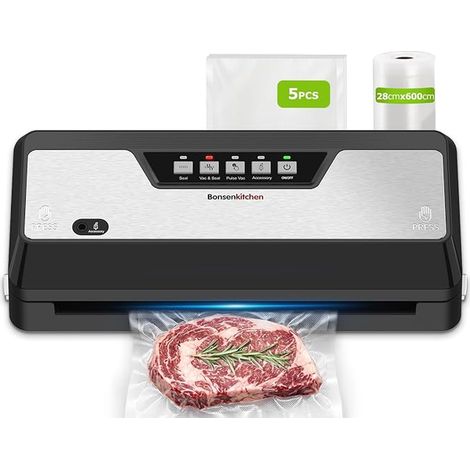 Bonsenkitchen Food Vacuum Sealer with Built-in Cutter (1/5)