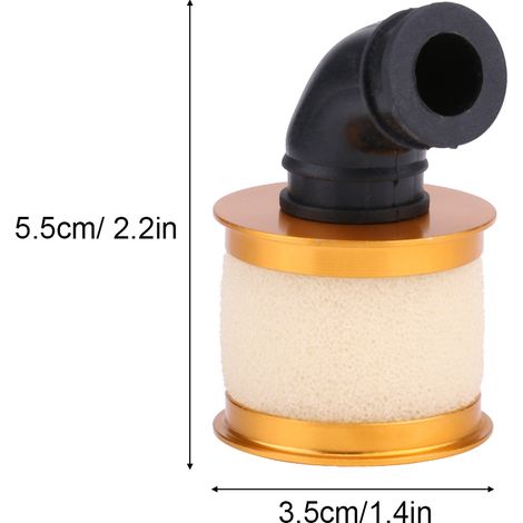 Filtre à air pour voiture RC HSP 94122/188, accessoire doré pour modèle radiocommandé 1/10 (1/5)